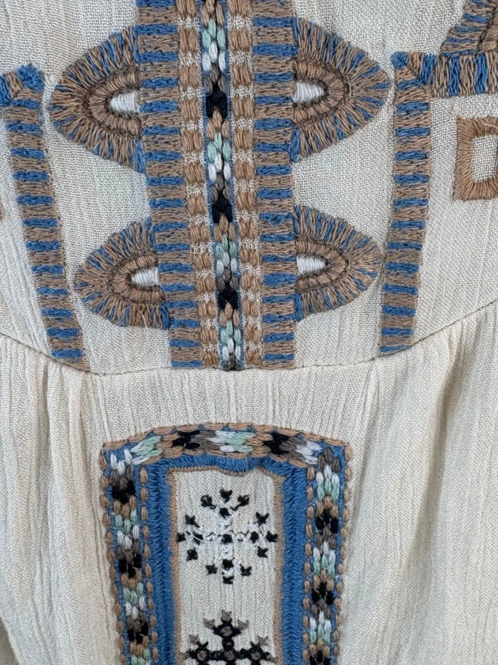 Free People Desert Wind Embroidered Maxi Dress